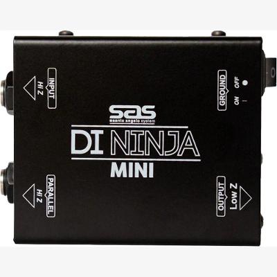 Direct Box Passivo Mini Ninja com Ajuste de Impedância e Redução de Ruídos Preto Santo Angelo