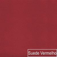 Kit Diva Recamier Heitor 140Cm Lado Esquerdo E 02 Poltronas Luiza Suede - Doce Sonho Móveis Vermelho - 2