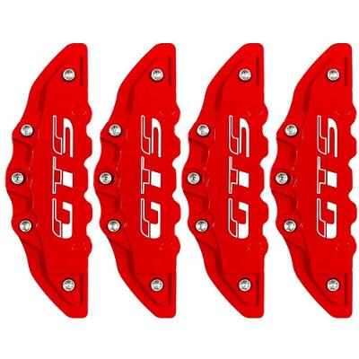 Capa de Pinça de Freio Automotivo para Dianteiro e Traseiro GTS Universal Vermelho Kit 4un Montanha