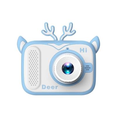 Câmera de Vídeo Digital Infantil Unicórnio Cor Cervo Azul Hd 1080p Tela 2 0 Polegadas Azul OEM