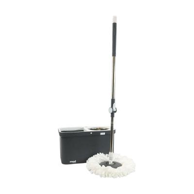 Conjunto Mop Rotatório Retangular Inox para Limpeza Doméstica em Plástico PP