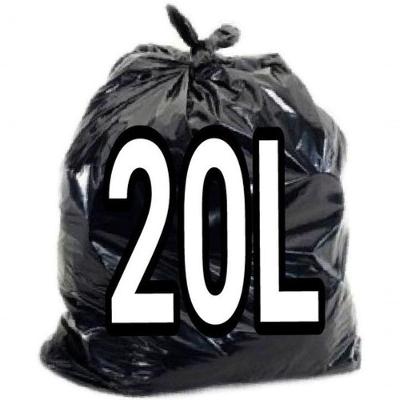 Saco para Lixo 20L 40x50cm Micra 06 Parede Dupla para Banheiro e Cozinha Preto Higipack