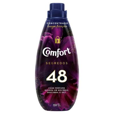 Amaciante de Roupas Concentrado 48 Segredos Fragrância Sofisticada 1L Comfort