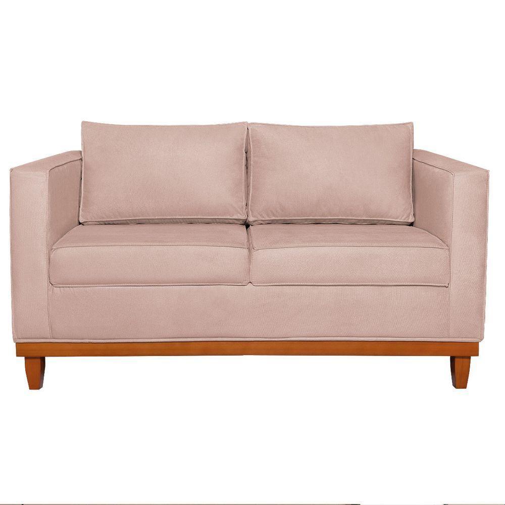 Sofá 2 E 3 Lugares Europa 180cm Suede - Doce Sonho Móveis Rosê - 4