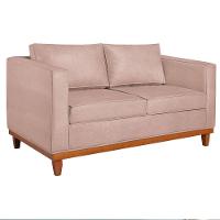 Sofá 2 E 3 Lugares Europa 180cm Suede - Doce Sonho Móveis Rosê - 6