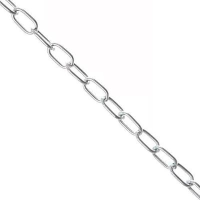 Corrente para Lustre 1 e 8mm Zincado para Fixação Resistente em Lustres Prata São Raphael