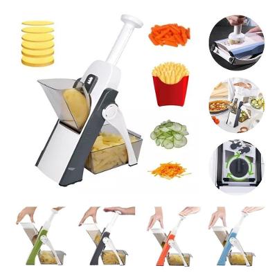 Cortador Multifuncional 5 Funções Fatiador Mandoline Plástico e Aço Inox para Legumes Top Rio