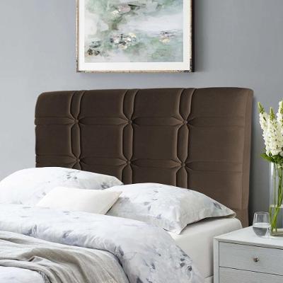 Cabeceira Cama Box Solteiro 98cm Suede Velut Marrom