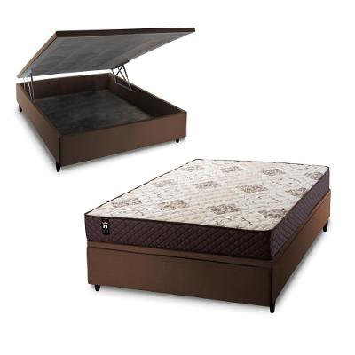 Cama Box Baú Allura 138x188 C/ Molas Ensacadas King House