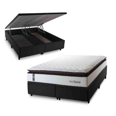Cama Box Baú San Diego Espuma D33 158x198 Branco King House