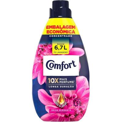 Amaciante Concentrado Fiber Protect Óleo de Argan 1,5L com Cores Vibrantes por Mais Tempo Comfort