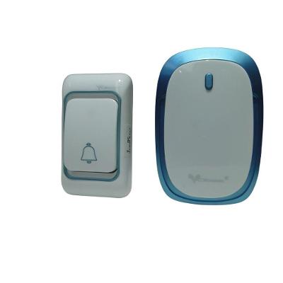 Campainha Residencial sem Fio Bivolt 110-220V Alcance 30 Metros Branco e Azul OEM