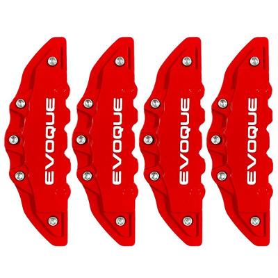 Capa de Pinça de Freio Automotivo Dianteiro e Traseiro Evoque Vermelho Universal para Rodas 15