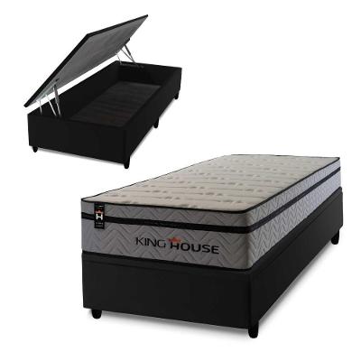 Cama Box Baú Preston 88x188 C/ Molas Ensacadas King House
