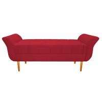 Recamier Estofado Ari 195cm King Size Suede Vermelho - 2