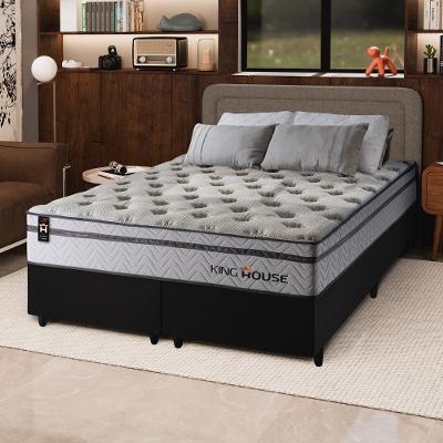 Cama Box Magnético Bali Relax King 193x203 Cinza King House