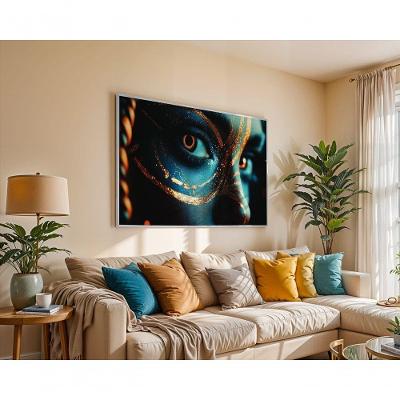 Quadro Decorativo o Olhar Que Doura o Tempo Retangular 120 X 50 Branco