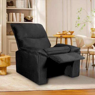 Poltrona Do Papai Reclinável Copenhagen Suede Preto