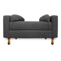 Recamier Félix King Size 195cm Linho Chumbo - 5