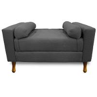 Recamier Félix King Size 195cm Linho Chumbo - 6