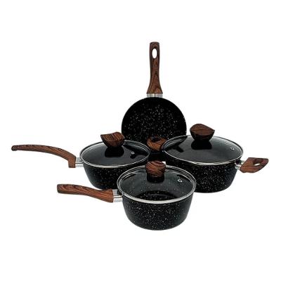 Conjunto Panelas Antiaderente Com Tampa De Vidro 04 Peças - Preto
