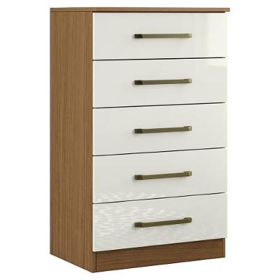 Comoda 5 Gavetas 61 Cm 2014140 Atacama Off White Armoveis Atacama Off White