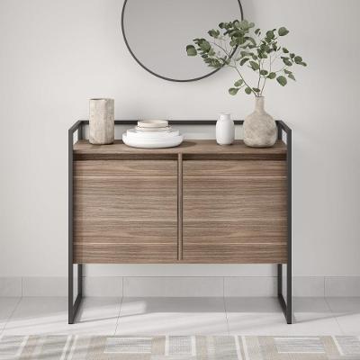 Buffet Junior Industrial 2 Portas Industrial Preto - Affara Affara