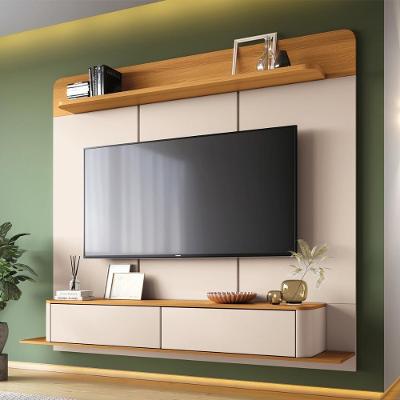 Painel Home Suspenso Galax Tv Até 70 Polegadas Off White/cinamomo