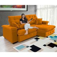 Sofá Coliseu 2.00m Retrátil E Reclinável Super Pillow - Terra