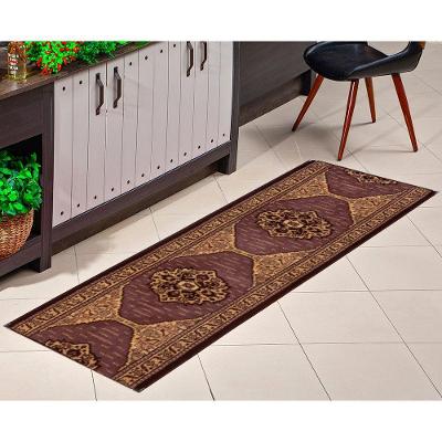 Passadeira Tapete 0,66 X1,80m Antiderrapante Tabaco Pa-25