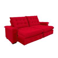 Sofá Coliseu 2.00m Retrátil E Reclinável Super Pillow - Vermelho - 6