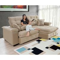 Sofá Coliseu 2.30m Retrátil E Reclinável Super Pillow - Bege - 2
