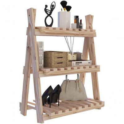 Organizador Dobravel Triplo Portatil Pinus  