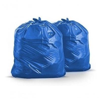 Saco para Lixo 100 Litros Azul Comum 100 Unidades em Polietileno de Baixa Densidade Higipack