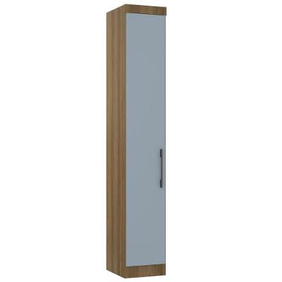 Guarda Roupa Modulado 38cm Com 1 Porta Delphi Avelã/grey L01 - Mpozenato
