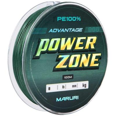 Linha Multifilamento Power Zone 8X 0,40MM 100M Resistência 66LBS-30KG Verde Maruri Fishing