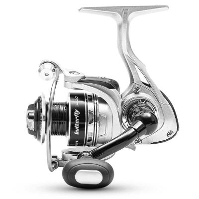 Molinete Butterfly 2000 com Tração Máxima 6KG e 3 Rolamentos Prata Maruri Fishing