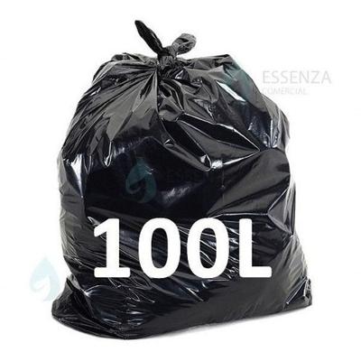 Saco de Lixo 100 Litros 0,06 Pacote com 100 Unidades Preto Higipack