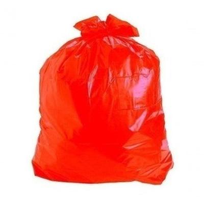 Saco para Lixo 100 Litros Vermelho com 100 Unidades 95CM X 75CM Polietileno Baixa Densidade Higipack