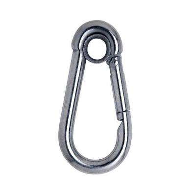 Mosquetão com Trava 7 X 70MM Galvanizado Carga de Trabalho 180 KGF Prata Carbostorm