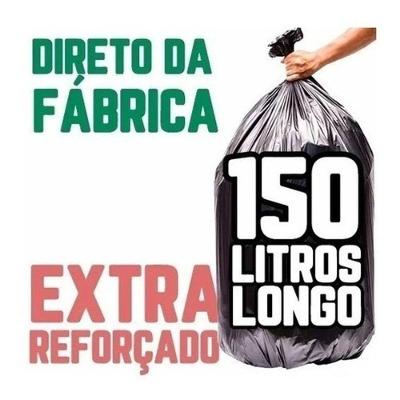 Saco de Lixo 150 Litros Ainda Mais Forte Preto Pacote com 100 Unidades para Condomínios e Comércios