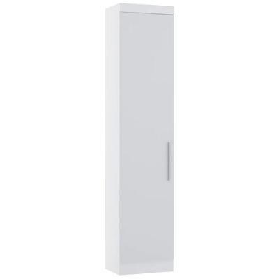 Guarda Roupa Modulado Sapateira 50cm 1 Porta Taiga Branco L01 - Mpozenato