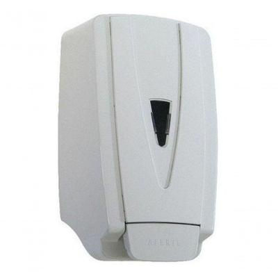 Saboneteira Unik com Reservatório 900ML em Plástico ABS com Visor Transparente Branco Higipack