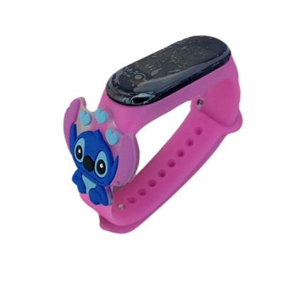 Relógio Infantil Feminino Angel Stitch Coração Rosa Analógico Resistente à Água OEM