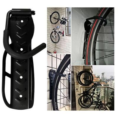 Suporte de Parede para Bicicleta Modelo 01 com Gancho em Aço Carbono Preto Rava Embalagens
