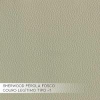 Sofá 3 Lugares Pés Madeira Kenny Couro Off White - 2