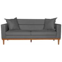 Sofá 2 Lugares Viena Linho - Doce Sonho Móveis Chumbo - 6