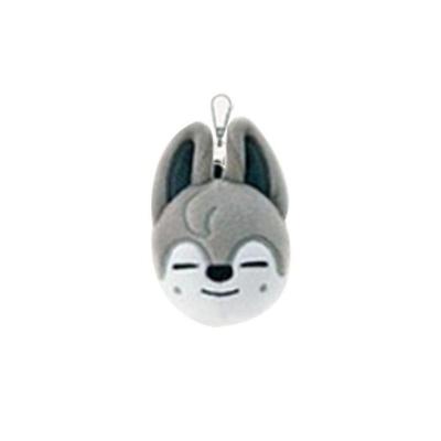 Chaveiro de Pelúcia Skzoo Plush Stray Kids Doll Toy Idol Recheado para Presente Fofinho Wolf Chan