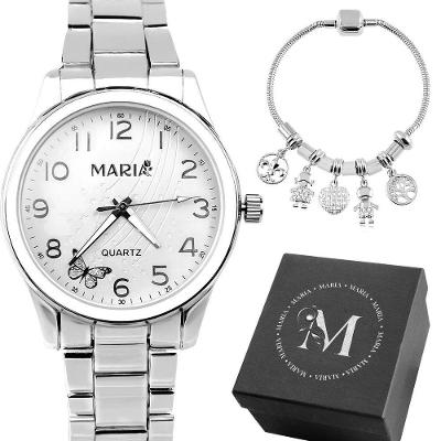 Relógio Feminino Digital Orizom Maria com Pulseira Aço Inox e Caixa Premium Prata