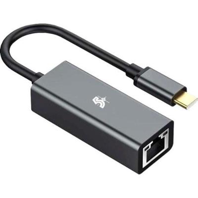 Conversor USB C para LAN RJ45 F002 com Suporte a VLAN Tagging e Wake On LAN 5+